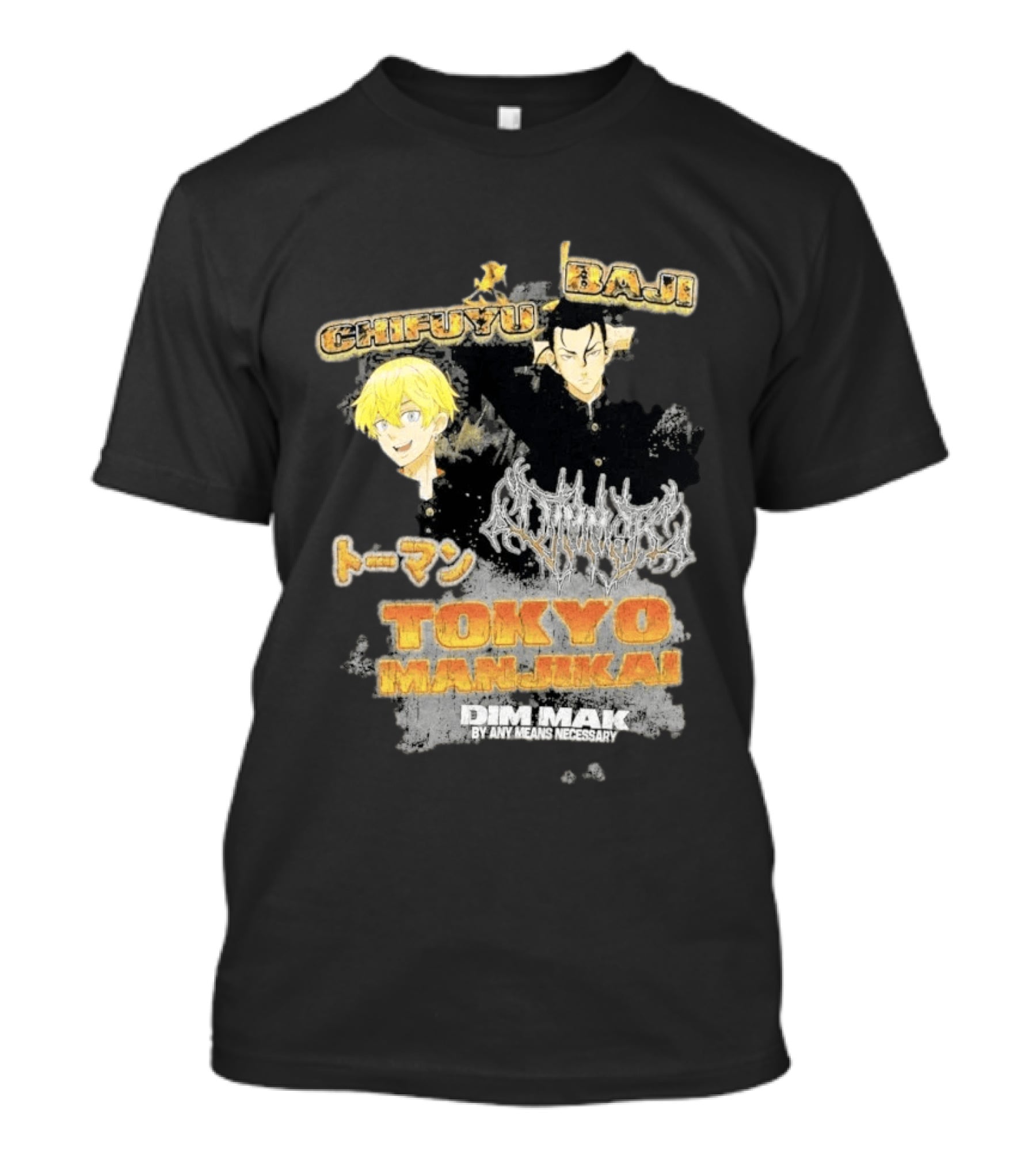 Tokyo Manji Dim Mak Collection Baji Chifuyu Tokyo Revengers T-Shirt