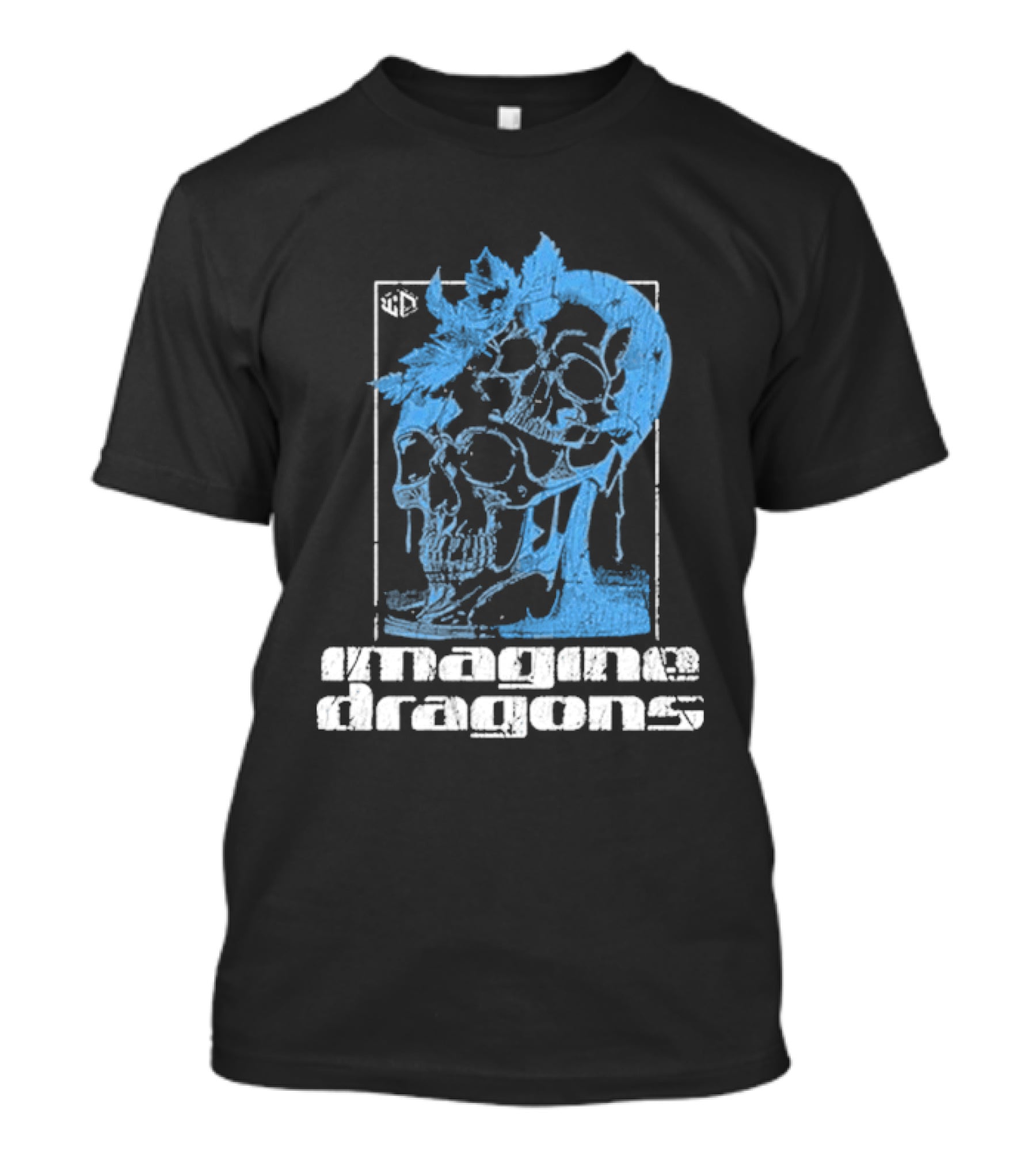 Imagine Dragons Melting Skull Blue T-Shirt