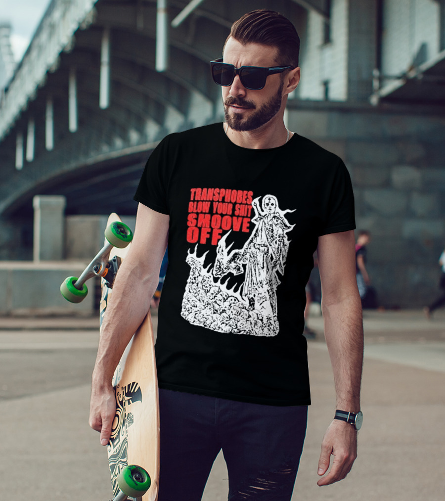 Transphobes Blow Your Smoove Off Flame Spirit T-Shirt