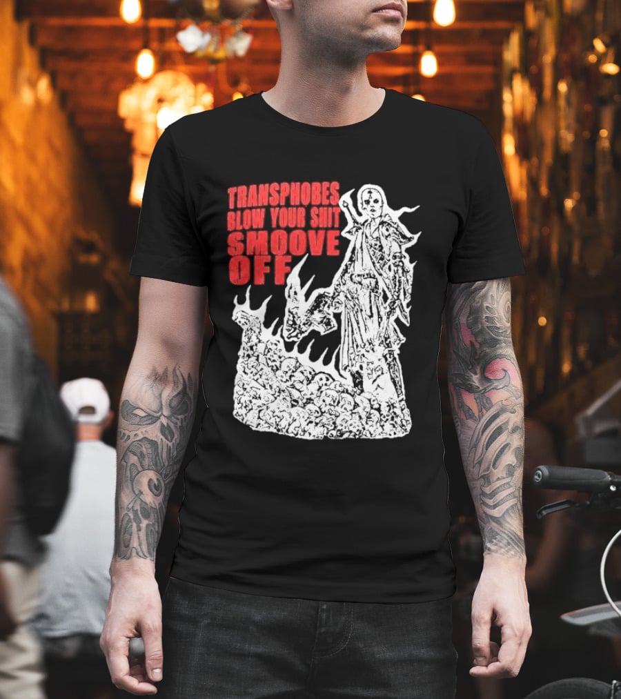 Transphobes Blow Your Smoove Off Flame Spirit T-Shirt