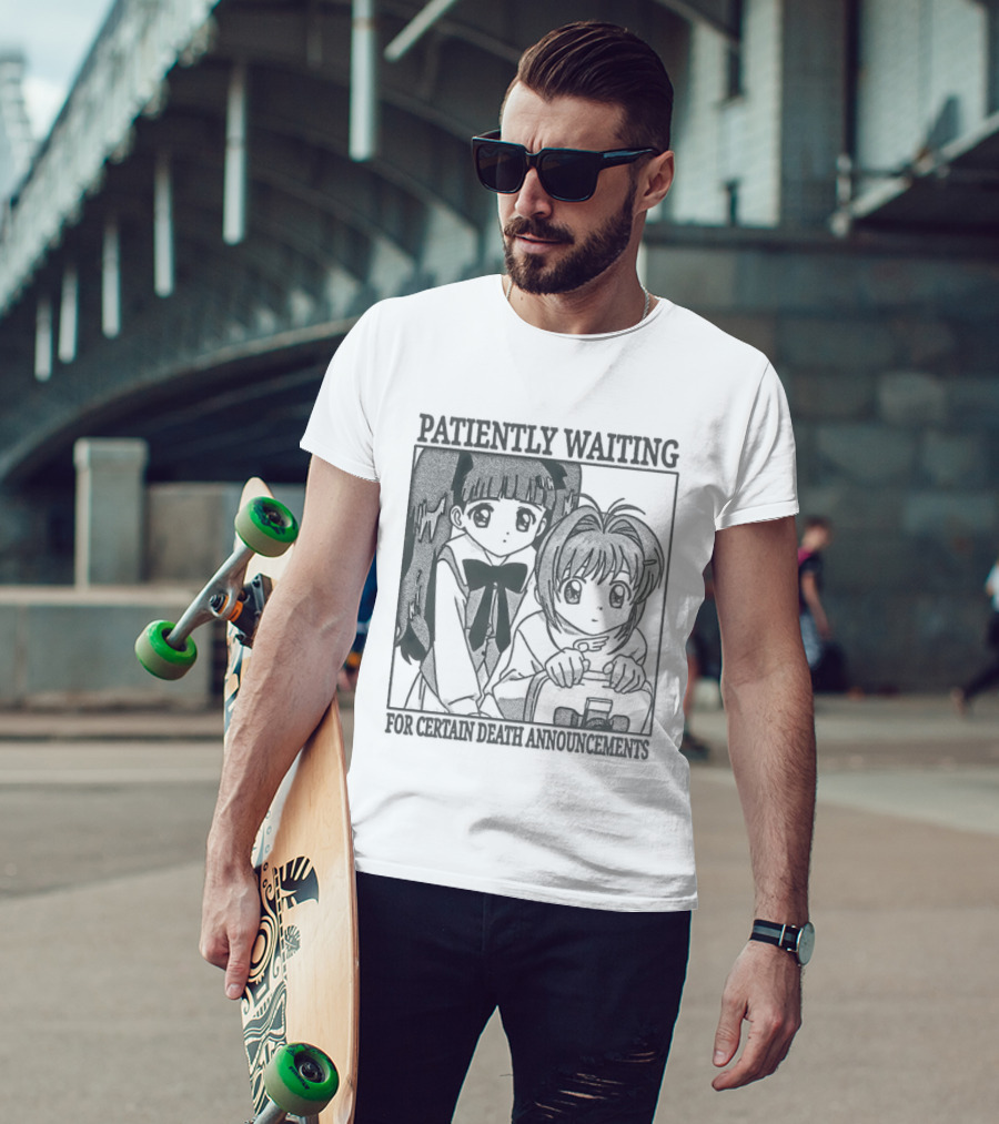 Patiently Waiting For Certain Death Anime Aesthetic T-Shirt