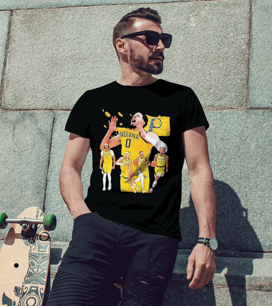 Indiana Pacers Players Collage NBA 2026 Pacer T-Shirt