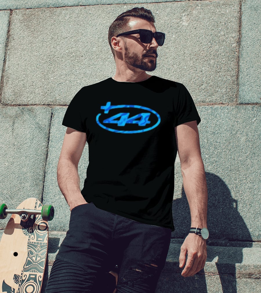 Plus44 Camo Heavyweight Blue Oval 44 T-Shirt