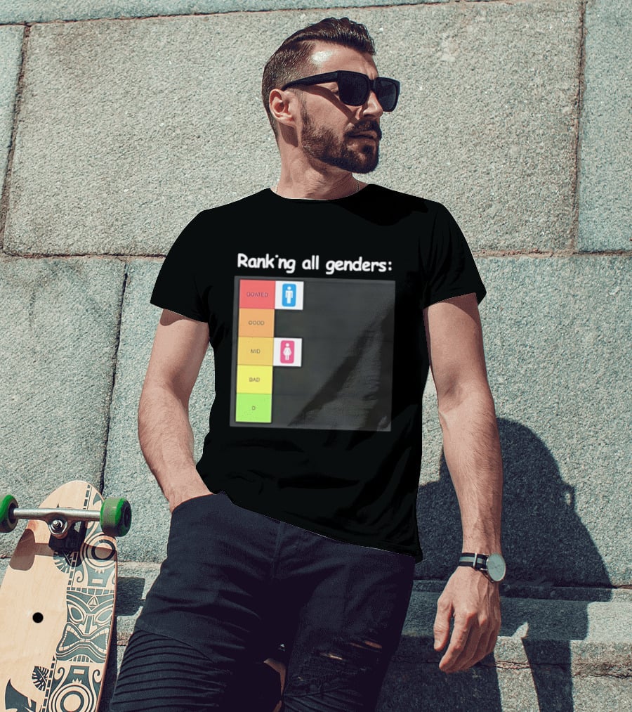 Ranking All Genders GOATed Good Mid Bad D T-Shirt