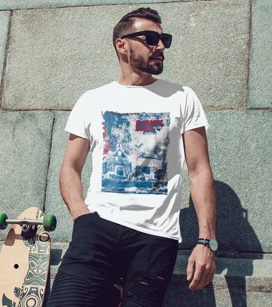 Lphf La Grande Tournee Quebec City Skyline Church Buildings T-Shirt