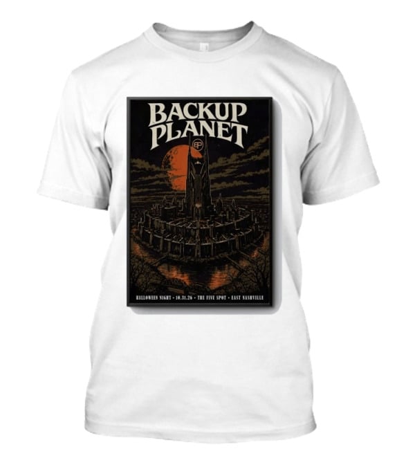 Halloween Night Backup Planet The Five Spot East Nashville 10.31.26 T-Shirt