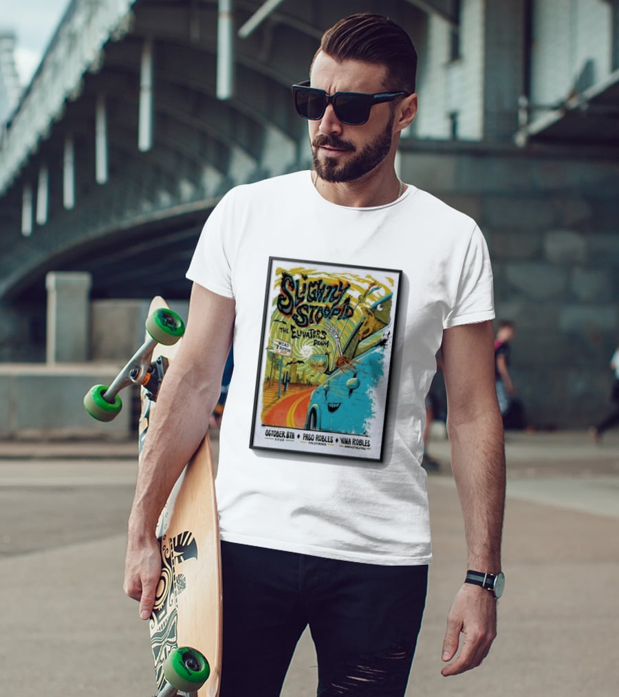 Slightly Stoopid And The Elovaters Concert Vina Robles Paso Robles CA Oct 8 2026 Road Trippin T-Shirt