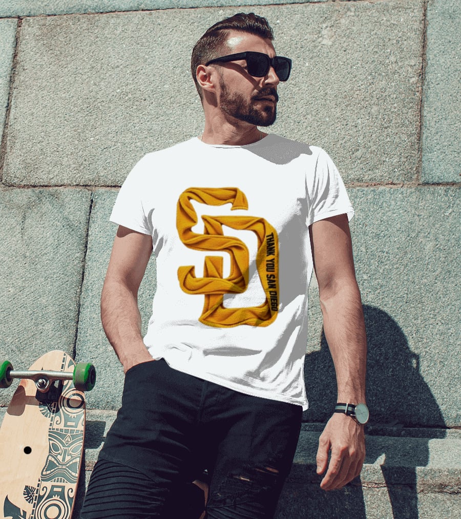 San Diego Padres Thank You San Diego SD Scarf T-Shirt