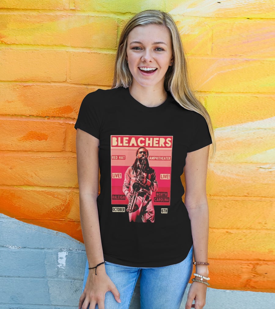 BLEACHERS Red Hat Amphitheater Live Raleigh North Carolina October 6th T-Shirt