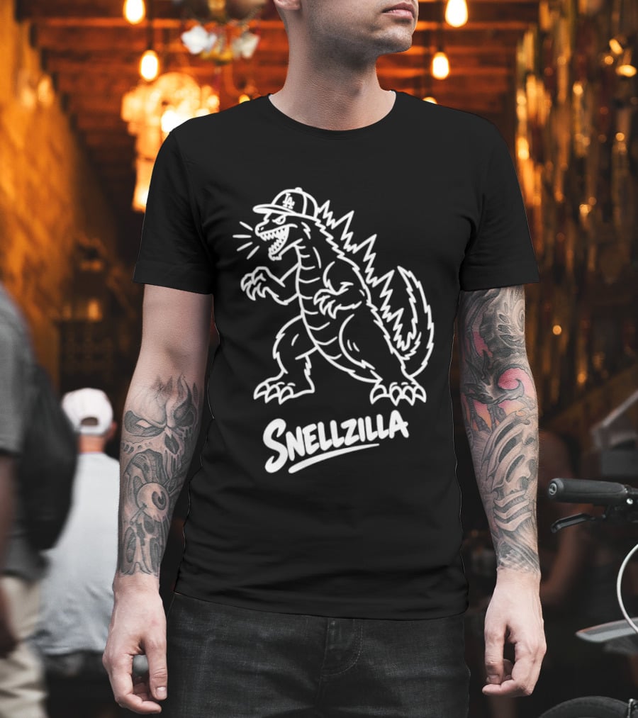 Snellzilla Monster Baseball Tribute Blake Snell T-Shirt