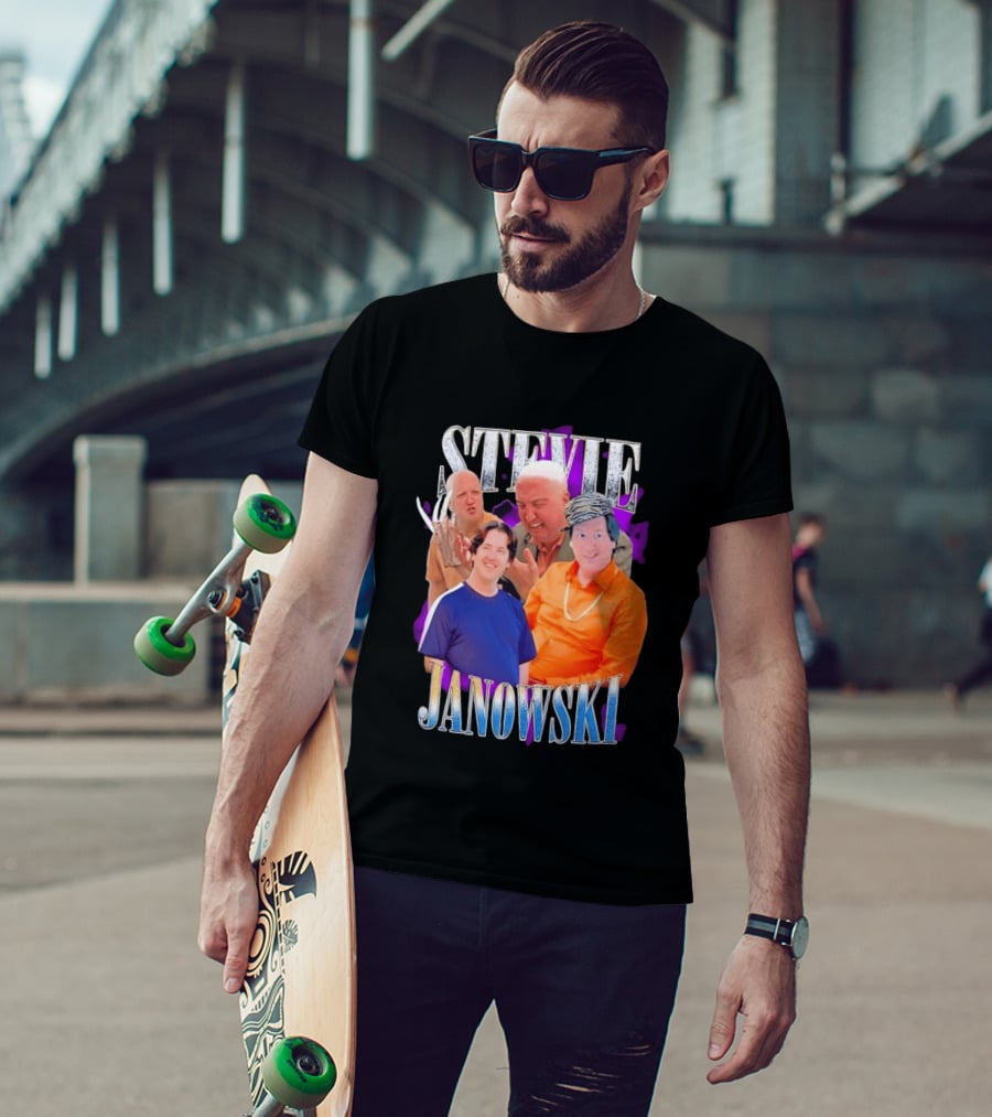 Stevie Janowski Comedy Collage Bootleg T-Shirt