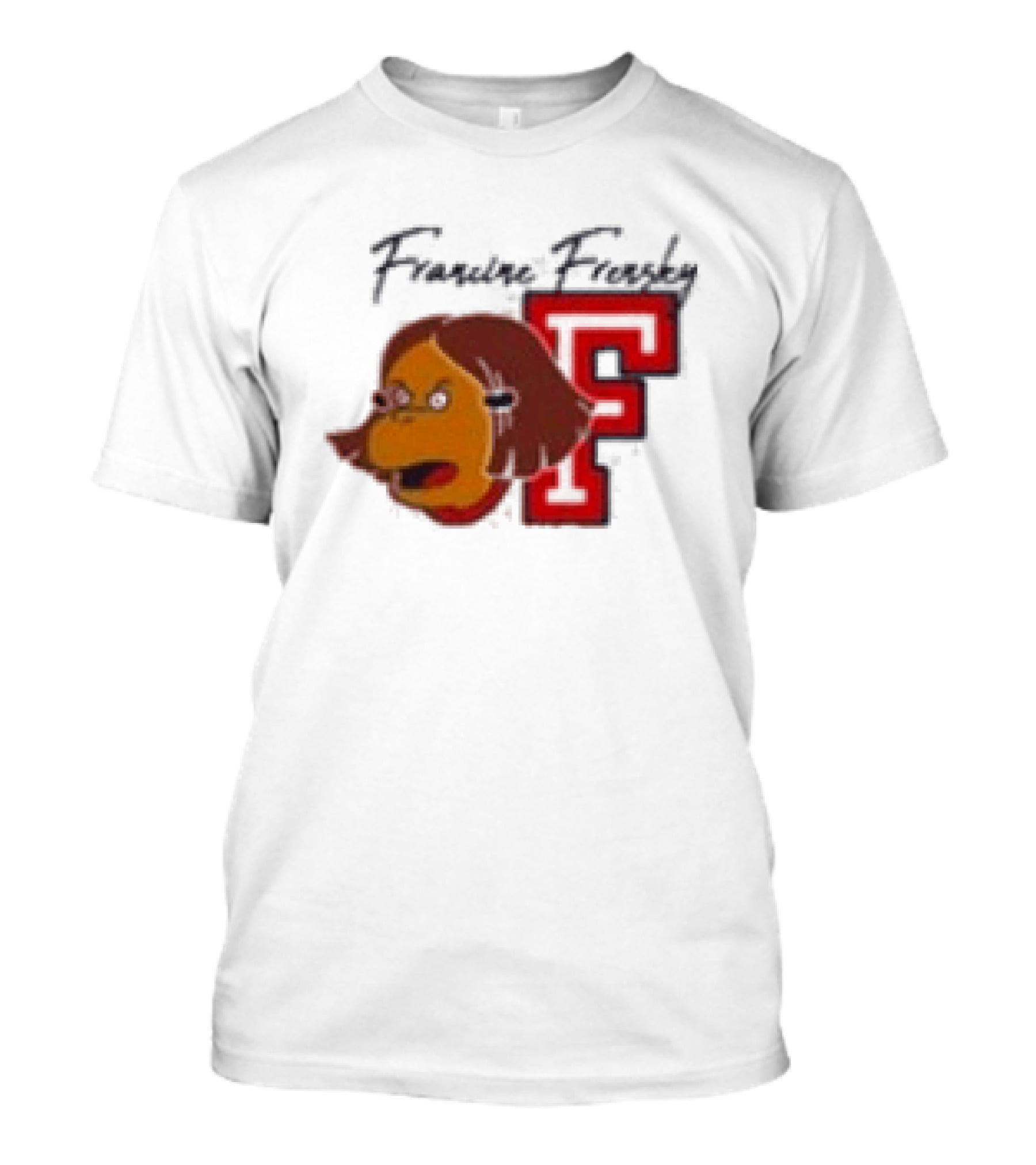 Francine Frensky F Arthur Cartoon Character Face Animation T-Shirt