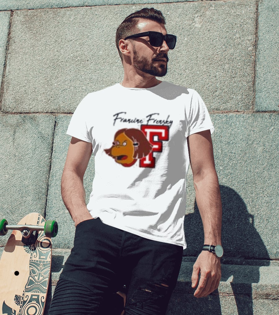 Francine Frensky F Arthur Cartoon Character Face Animation T-Shirt