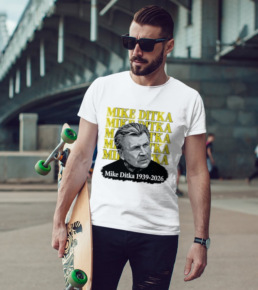 Mike Ditka Da Coach Chicago Bears 1939 2023 In Loving Memory T-Shirt