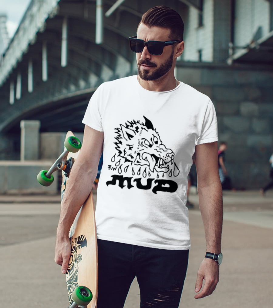 Remi Wolf Mud Rw Wolf Head Liquid Drips T-Shirt