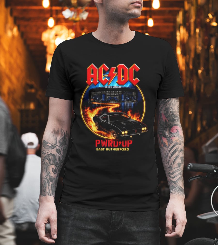 ACDC MetLife Stadium Pwr Up East Rutherford Tour Car T-Shirt