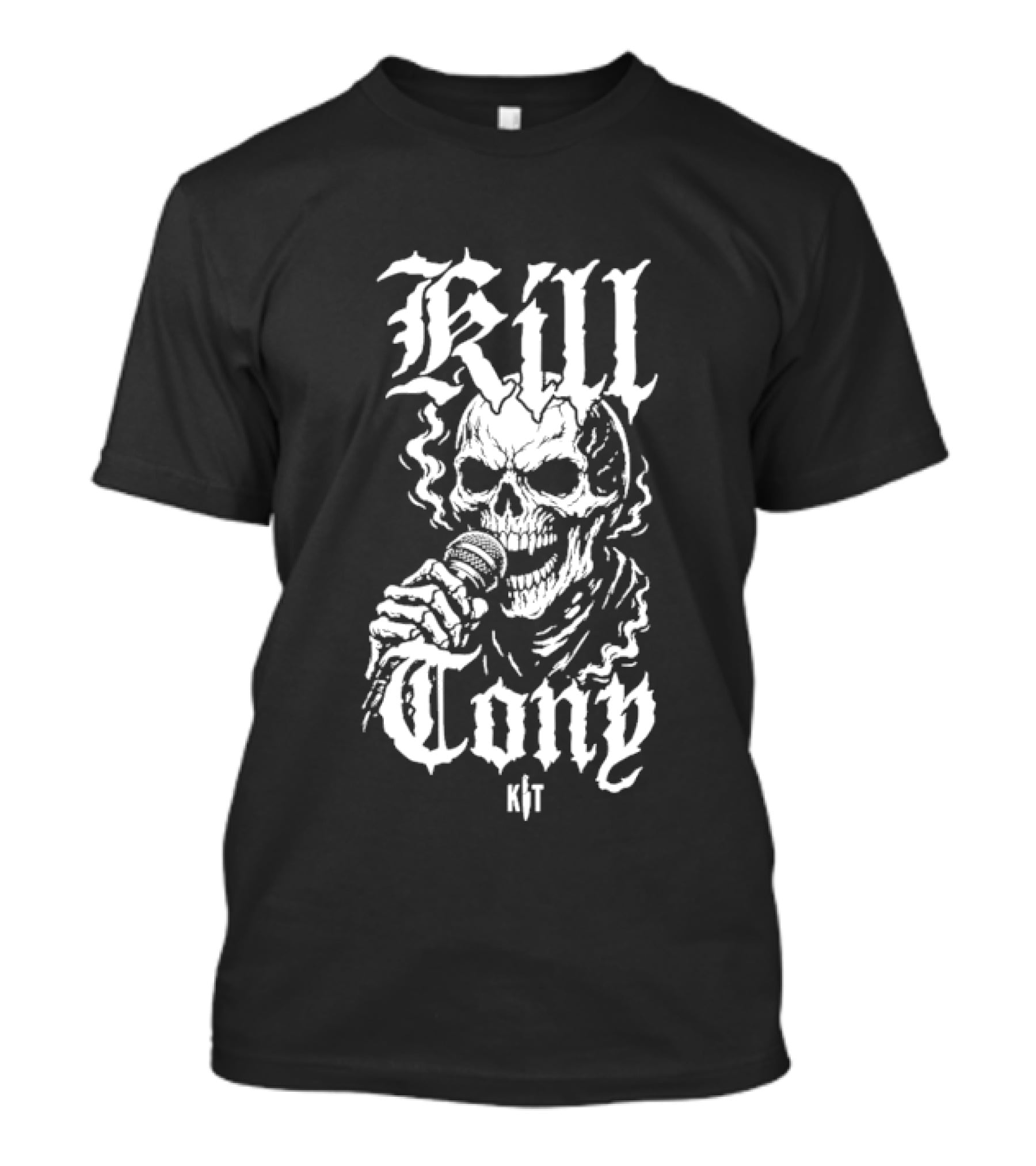 Kill Tony Skull Microphone Gothic Style Iconography T-Shirt