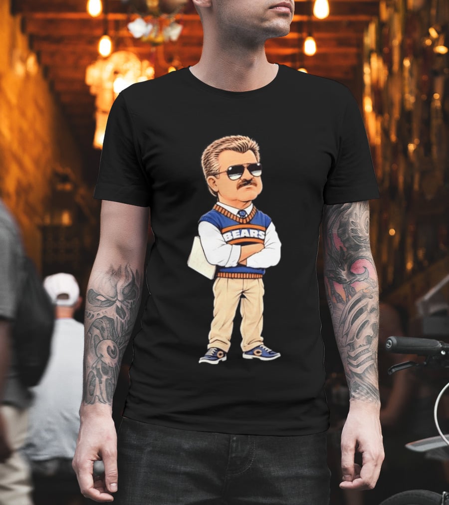 Mike Ditka Cartoon Character Chicago Bears Legend T-Shirt