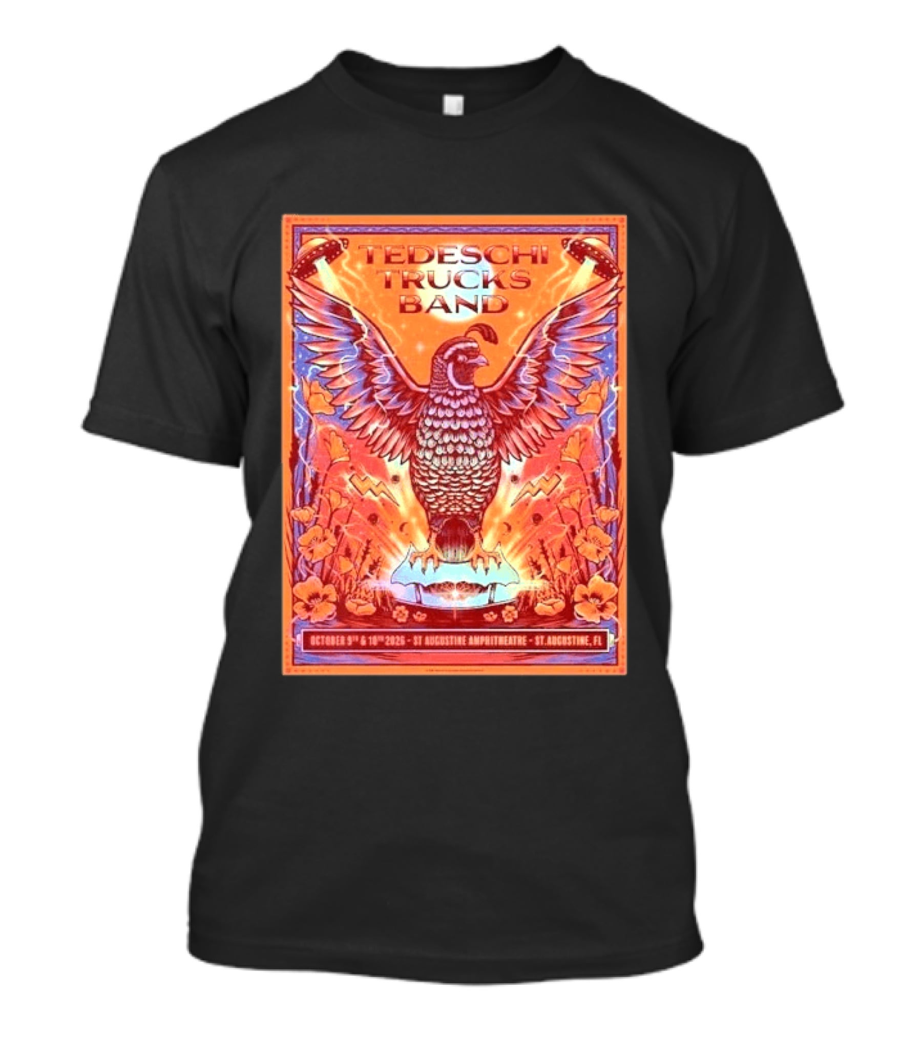 Tedeschi Trucks Band St Augustine October 9 10 2026 Amphitheatre Future Soul Tour T-Shirt
