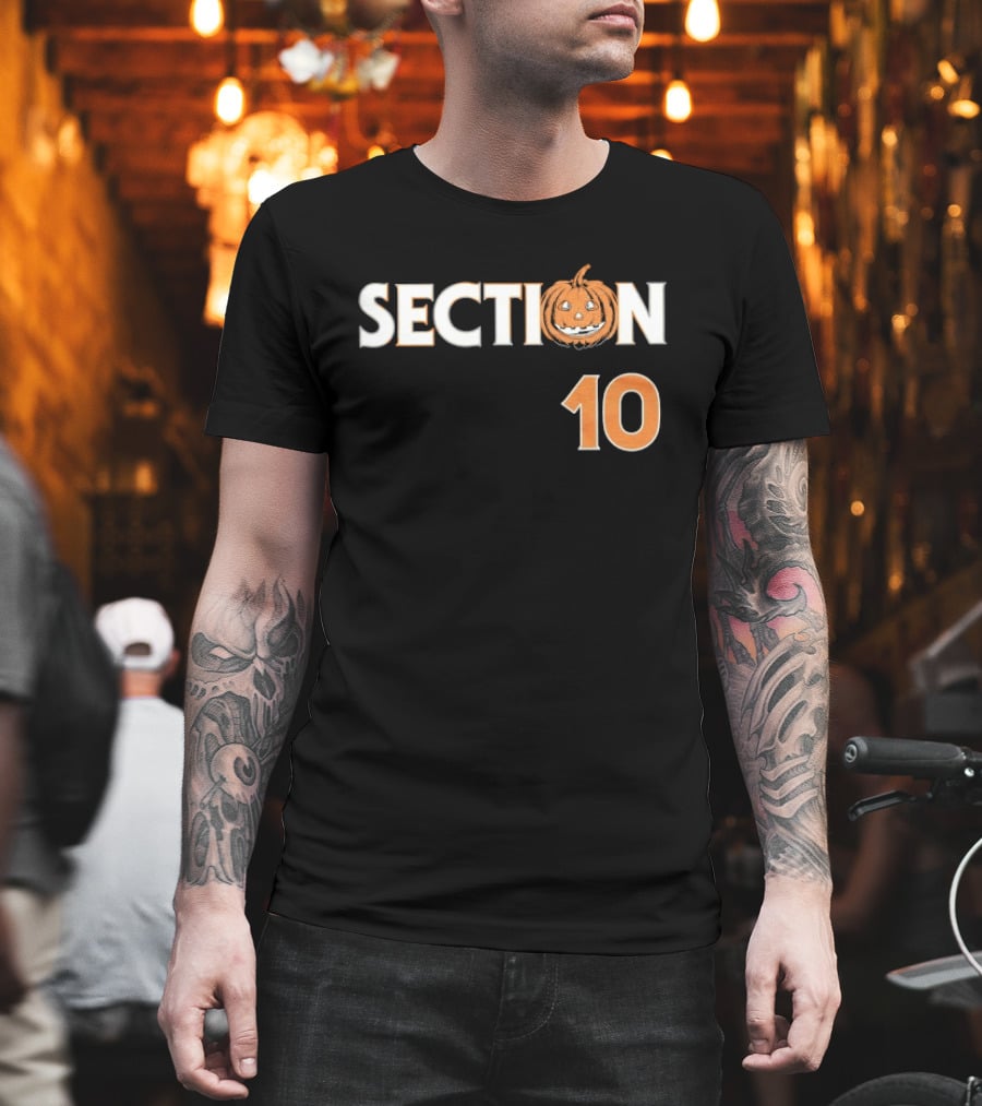 Section 10 Pumpkin Halloween Jack O' Lantern T-Shirt