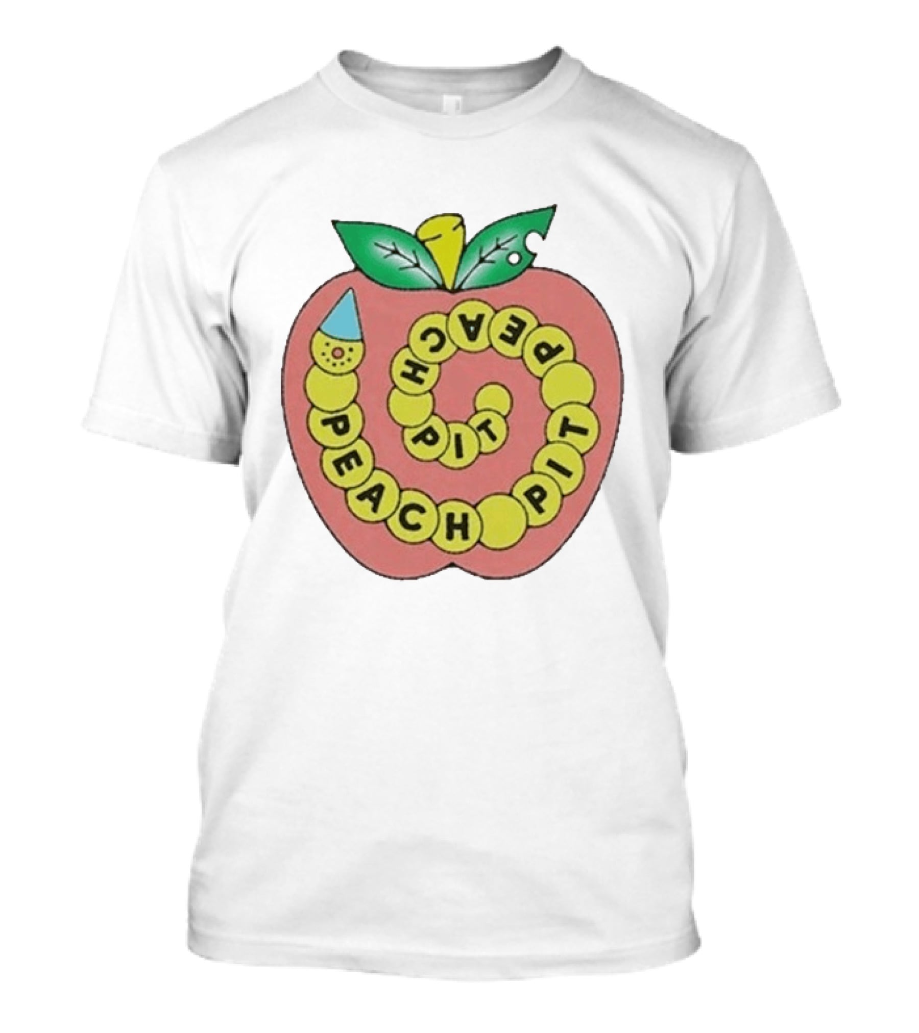Peach Pit Caterpillar Spiral Apple Worm T-Shirt