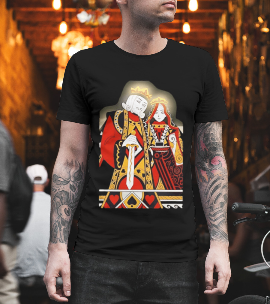 King And Queen Playing Card T-Shirt