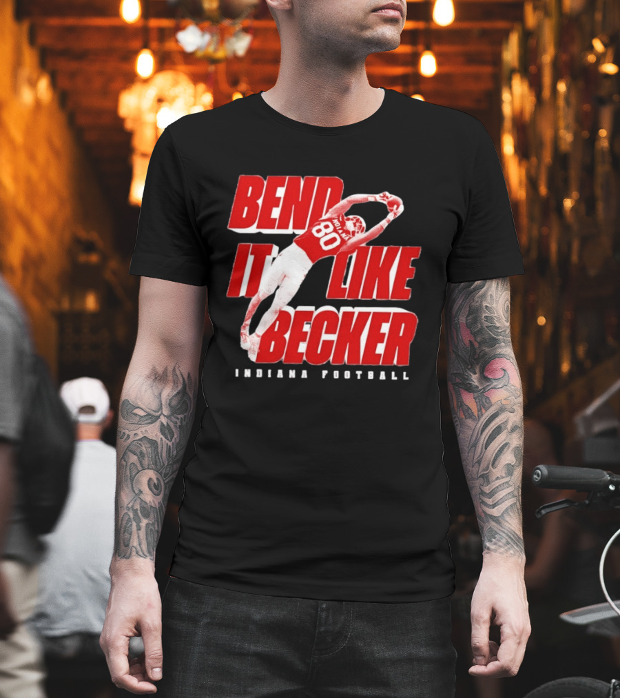 Indiana Football Bend It Like Becker T-Shirt