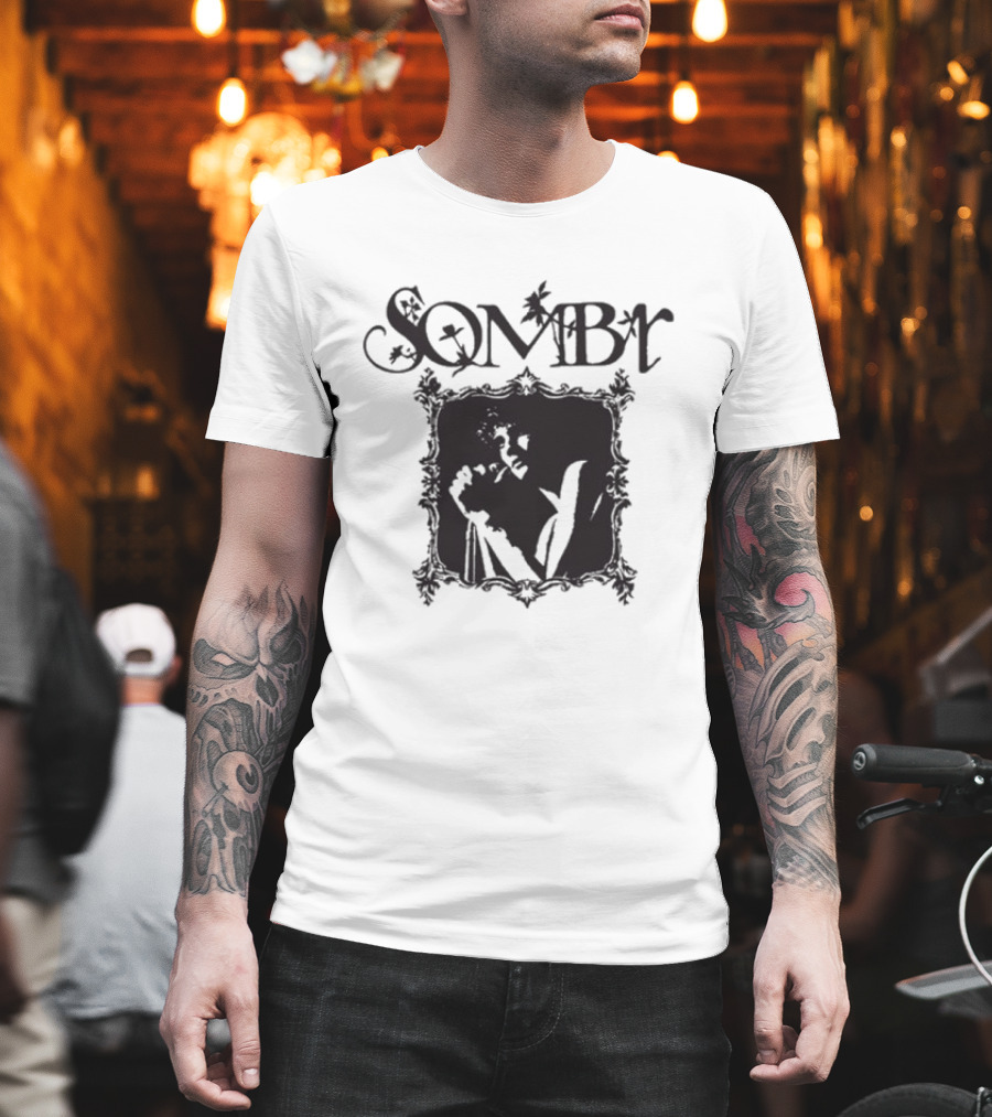 Sombr You Are The Reason Tour 2026 Orchid Purple Gothic Floral Frame Artistry T-Shirt