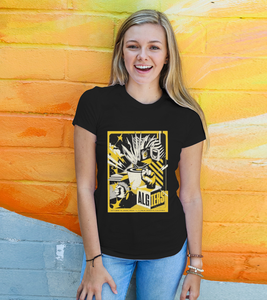 Algiers Live October 12 2026 Rock Al Parque Bogotá Colombia Event T-Shirt