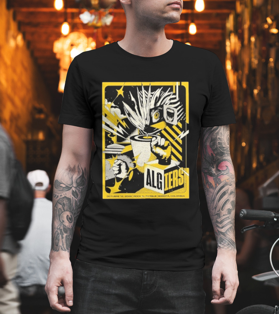 Algiers Live October 12 2026 Rock Al Parque Bogotá Colombia Event T-Shirt