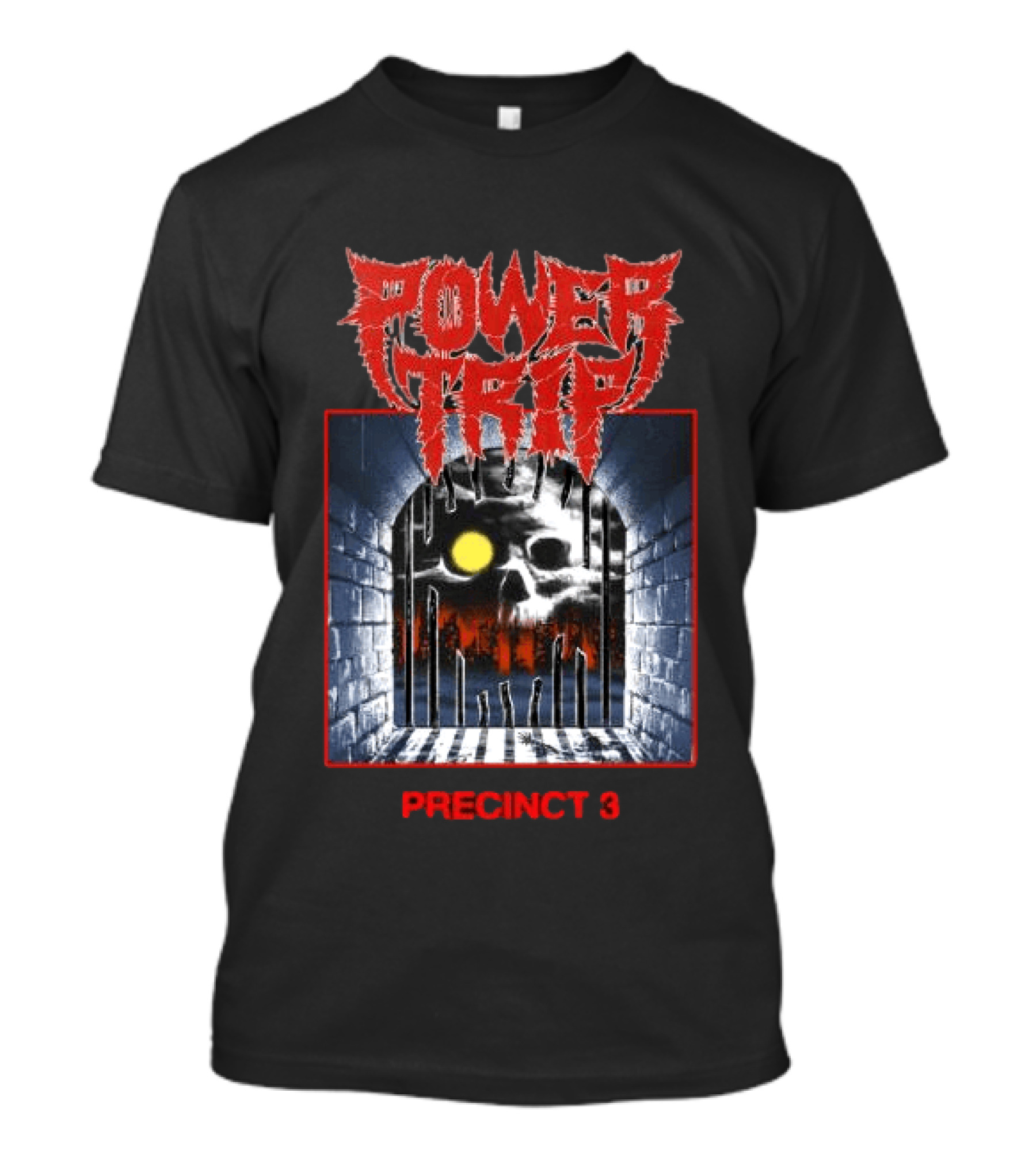 Power Trip Precinct 3 Skull Moon Cave T-Shirt