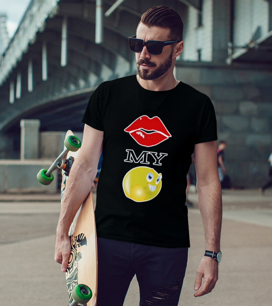 Grimykids Store Kiss My Emoji T-Shirt