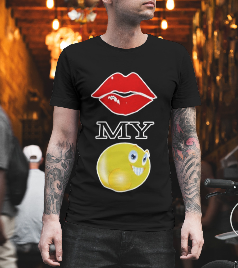 Grimykids Store Kiss My Emoji T-Shirt