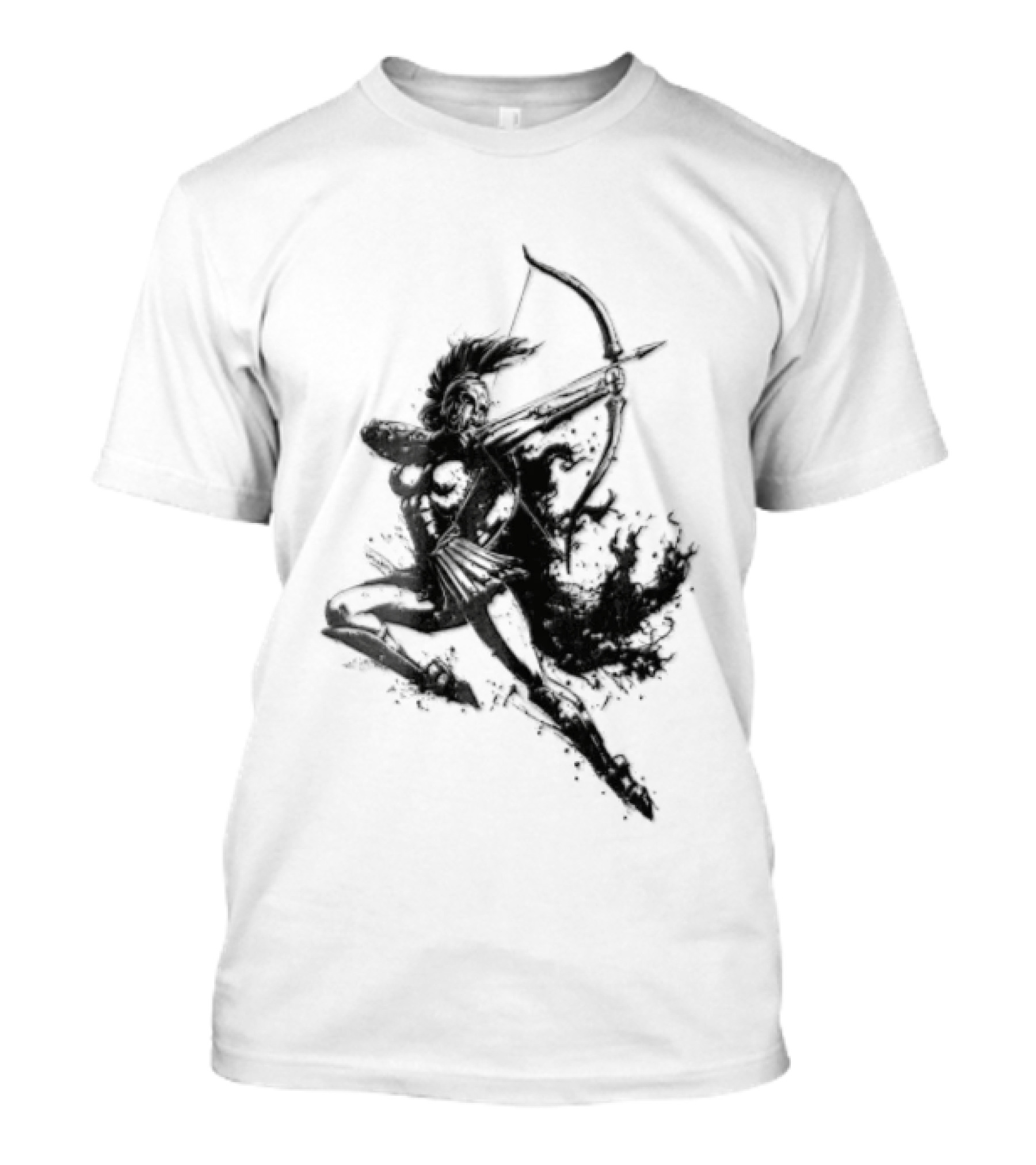 Female Spartan Warrior Archer Helmet T-Shirt