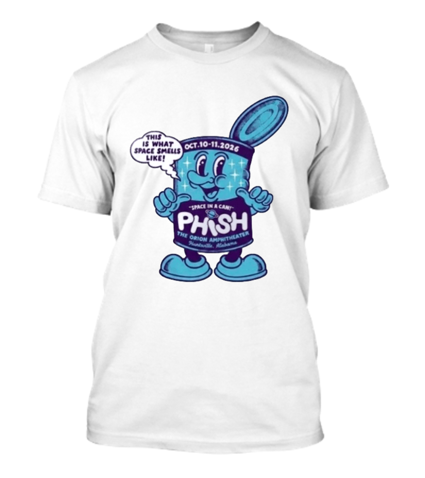 Phish Huntsville Alabama 2026 Space In A Can Event At The Orion Amphitheater October 10 11 T-Shirt