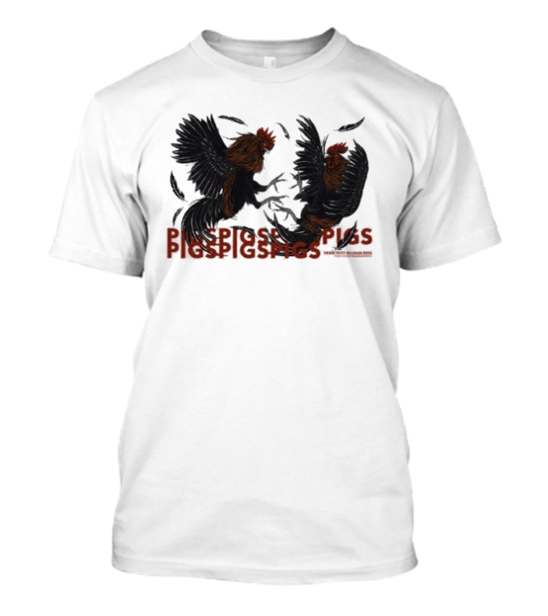 Pigs X7 Roosters Desertfest Band T-Shirt