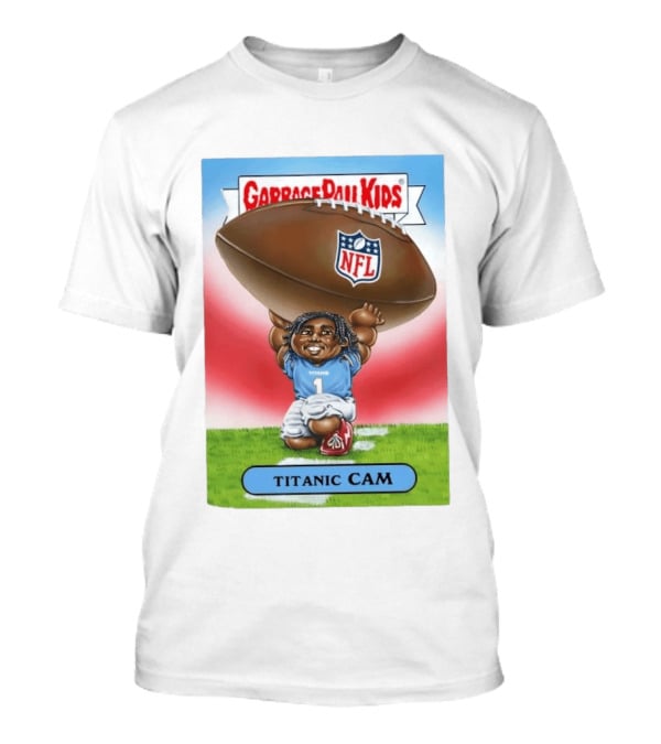 Garbage Pail Kids Titanic Cam NFL Tennessee Titans Card T-Shirt