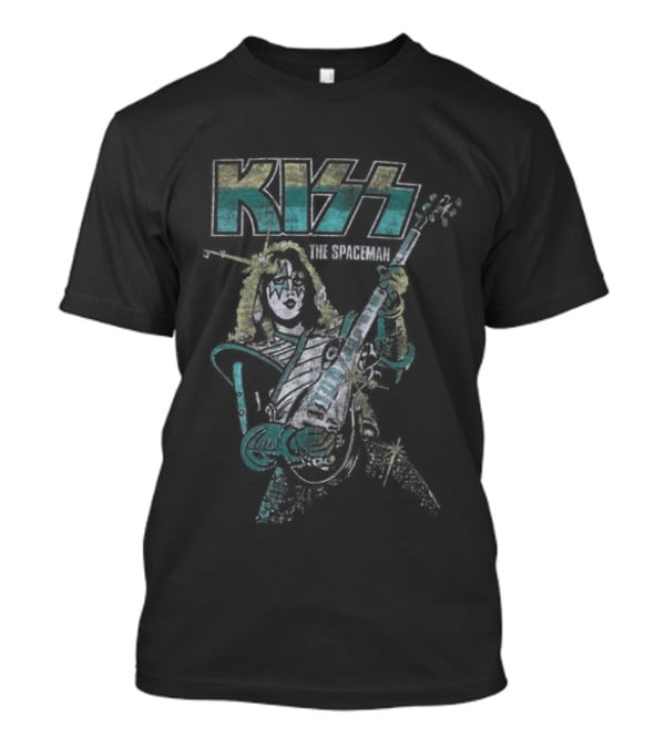 Kiss The Spaceman 80s Vintage Style Music T-Shirt