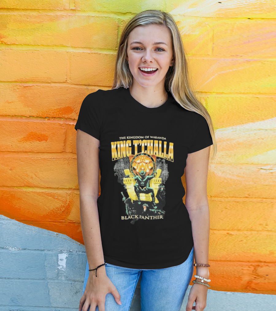The Kingdom Of Wakanda King T'Challa Black Panther Exclusive Marvel Original T-Shirt