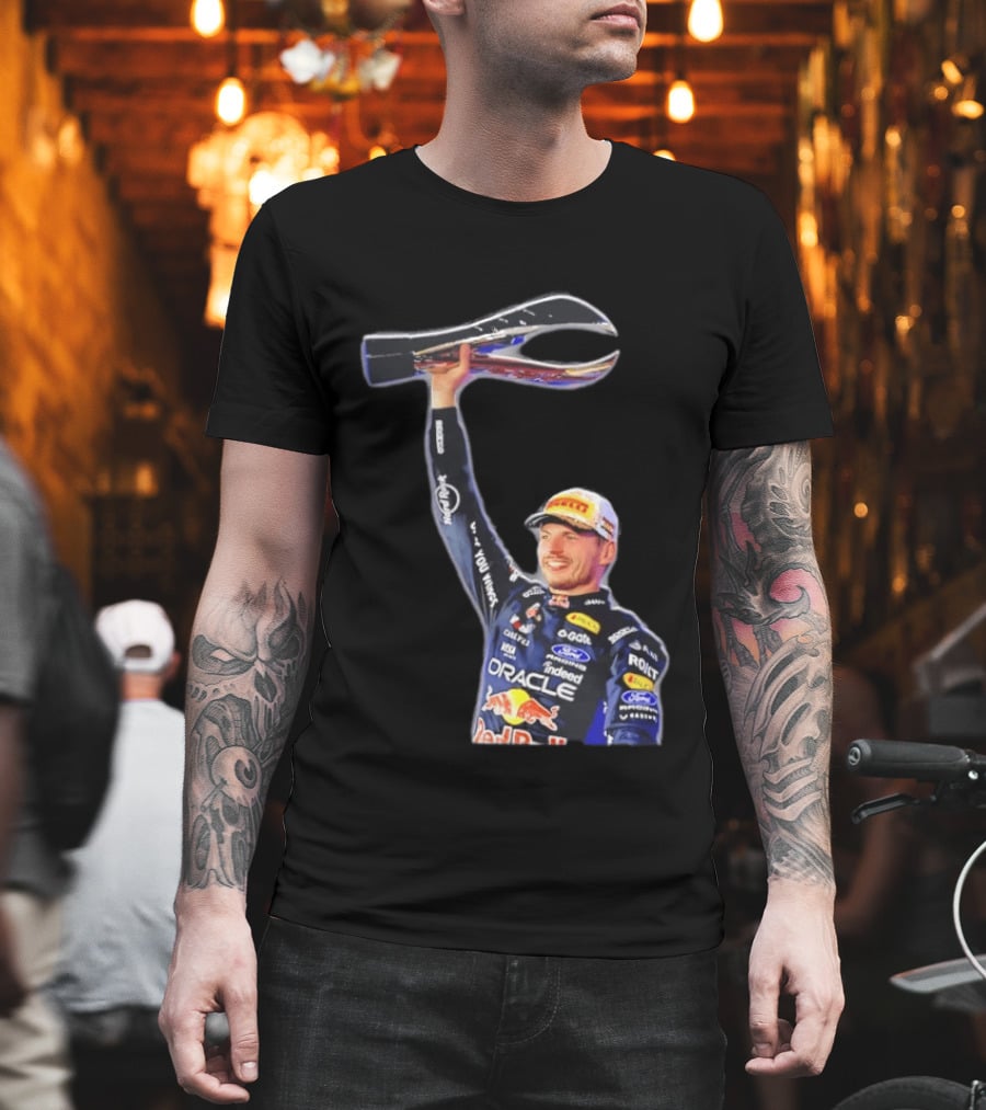 Max Verstappen Oracle Red Bull Racing 2026 Champion Trophy Celebration T-Shirt