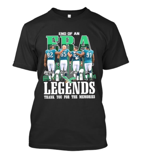 End Of An Era Legends Thank You For The Memories T-Shirt