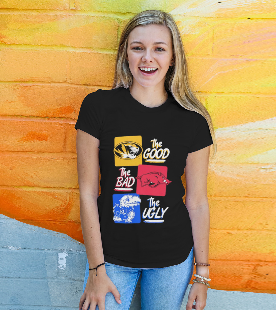 Missouri Tigers The Good The Bad The Ugly Kansas Jayhawks Rivalry T-Shirt