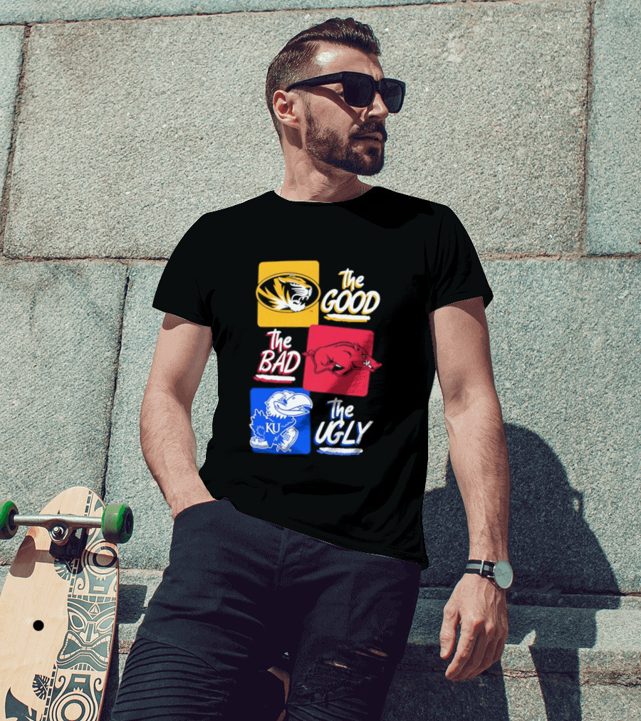 Missouri Tigers The Good The Bad The Ugly Kansas Jayhawks Rivalry T-Shirt