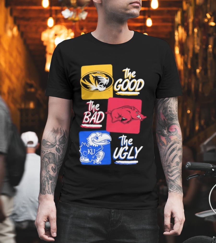 Missouri Tigers The Good The Bad The Ugly Kansas Jayhawks Rivalry T-Shirt