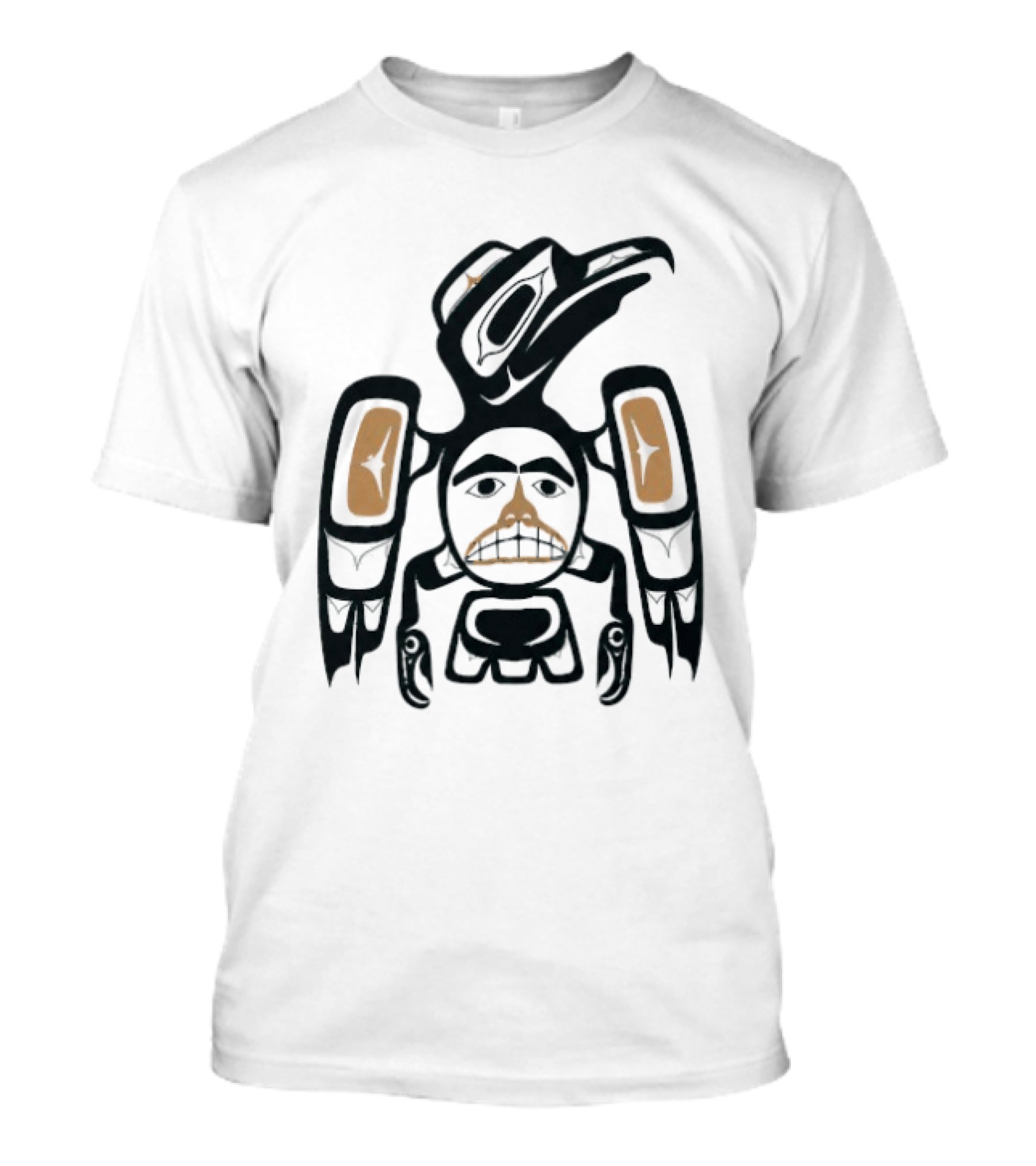 Jennifer Lawrence Turquoise Tribal Art Bird Totem T-Shirt