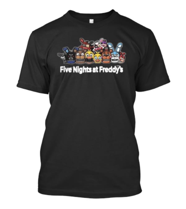 Five Nights At Freddy's Animatronic Characters Group T-Shirt