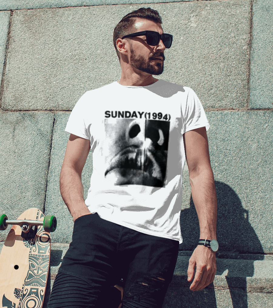 Sunday 1994 The Debut Tour Vintage Nostalgia Black And White Face T-Shirt