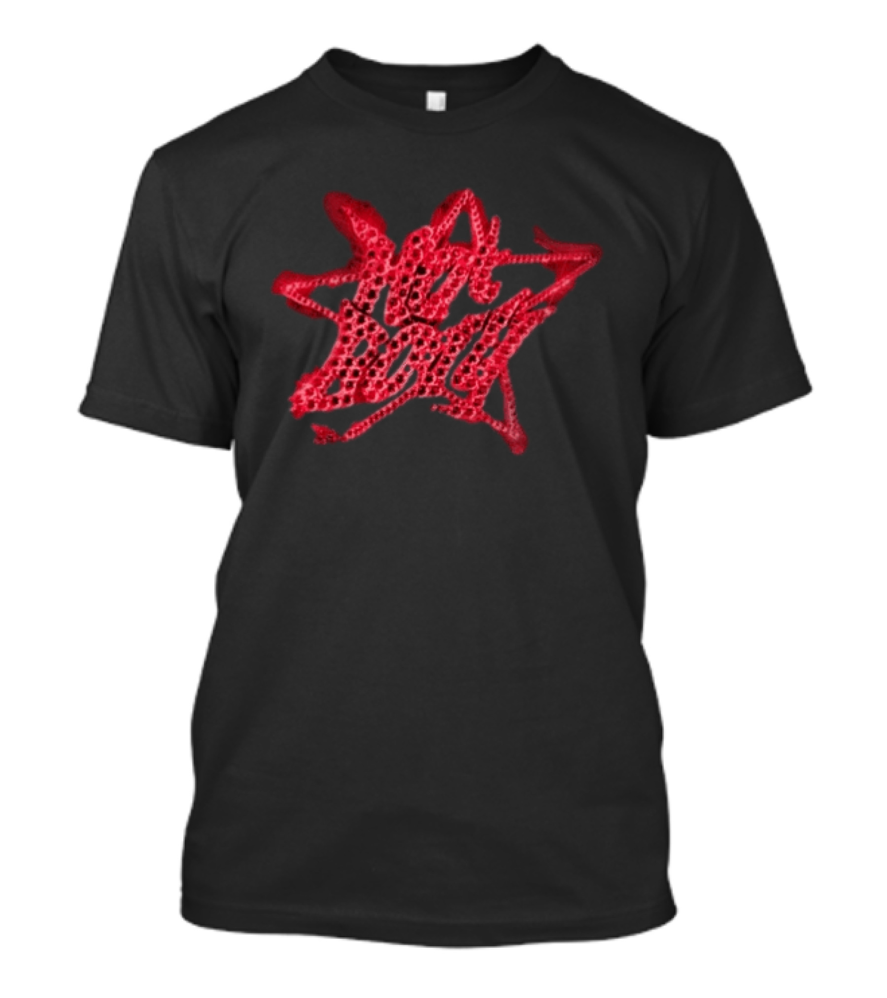 Ayra Starr Red Star Pattern Hot Body T-Shirt