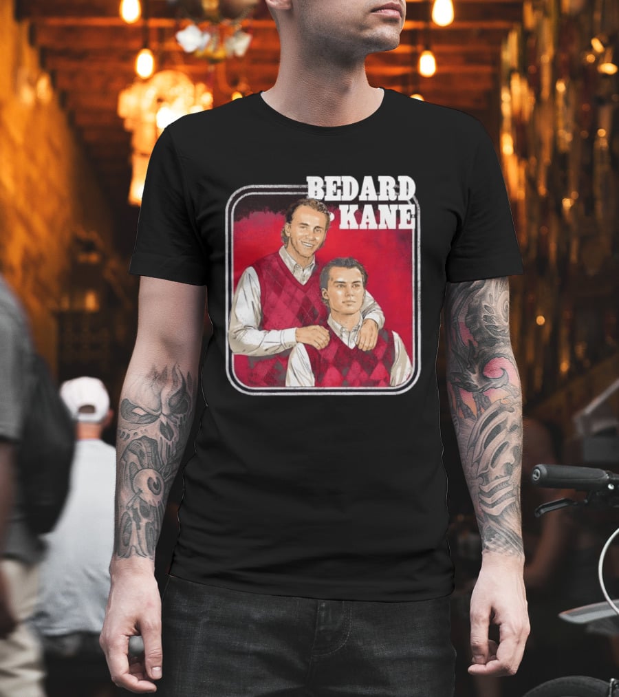 Connor Bedard Patrick Kane Chicago Step Brothers Hockey T-Shirt