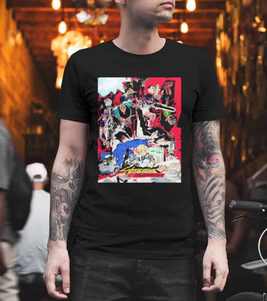 Cyberpunk Edgerunners 2 Only On Netflix October 20 2026 Anime Characters And Action Scenes T-Shirt
